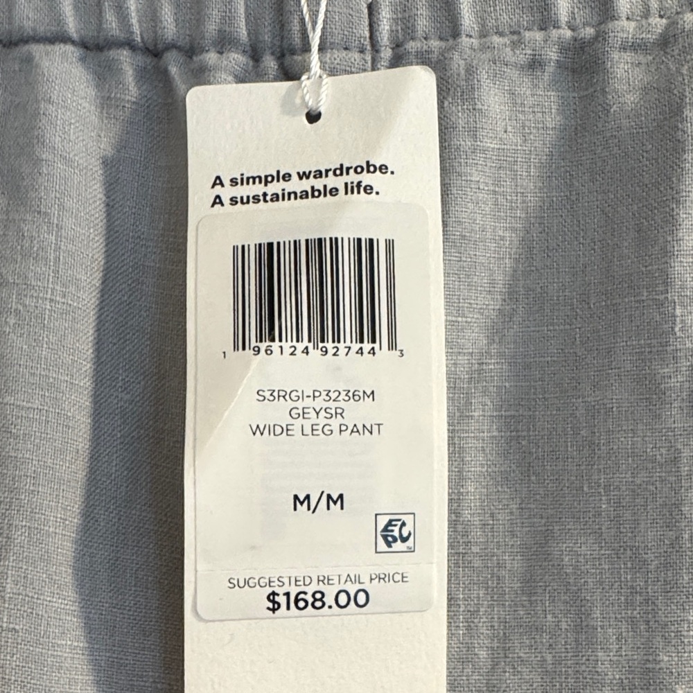 Eileen Fisher NWT Women's Linen Pull On Wide Leg Pants - Picture 12 of 12